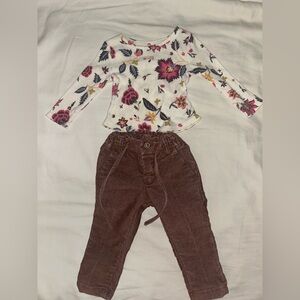 & Frank Brown Striped Pants